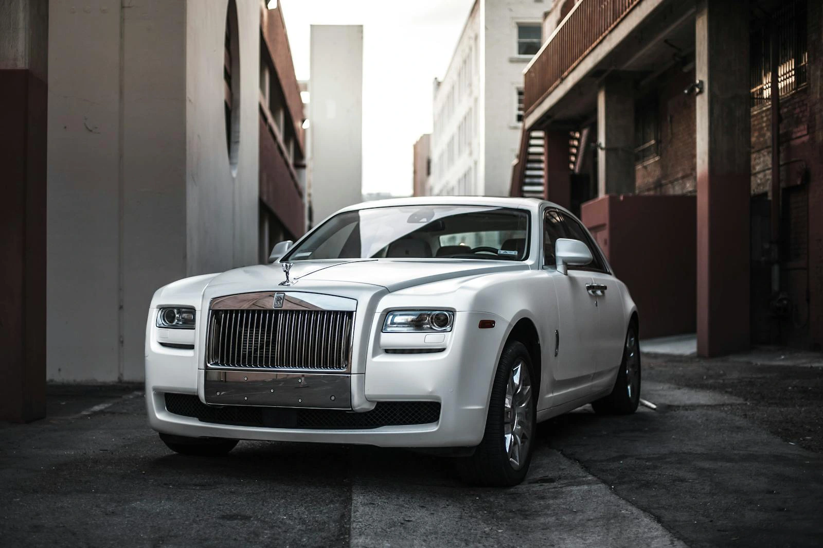 Luxury car with paint protection film